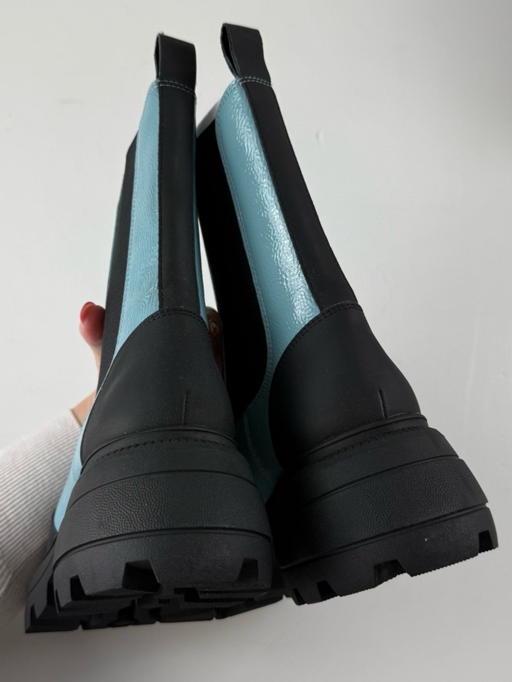 Katy Perry The Geli Combat Boot Womens Size 8.5M Blue Black Chunky Platform NEW - Picture 6 of 14